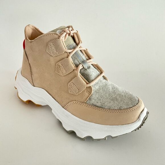 New Sorel Waterproof Caribou Kinetic Breakthru Sneaker Boots Tan Gray 8.5 - Picture 10 of 13